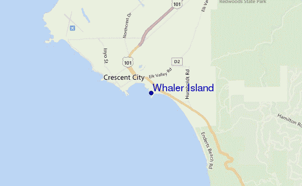 carte de localisation de Whaler Island
