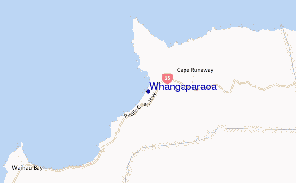 carte de localisation de Whangaparaoa