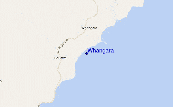 carte de localisation de Whangara