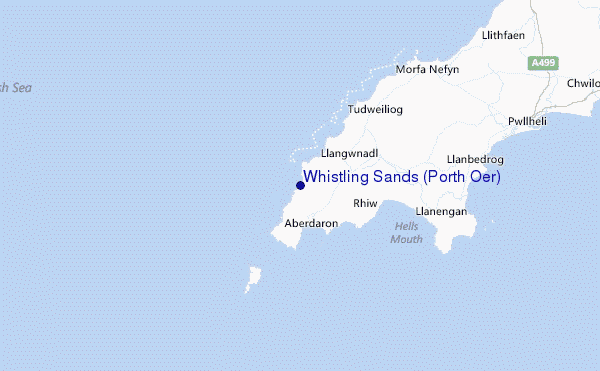 Whistling Sands (Porth Oer) Location Map