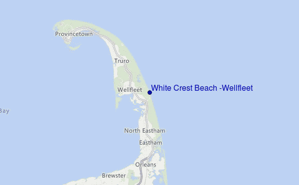 White Crest Beach (Wellfleet) Location Map