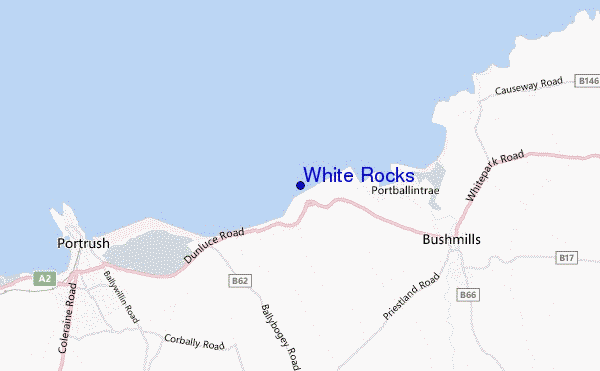 carte de localisation de White Rocks