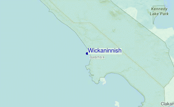 carte de localisation de Wickaninnish