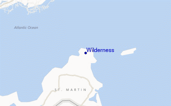 carte de localisation de Wilderness