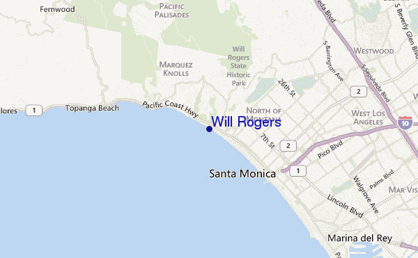 carte de localisation de Will Rogers