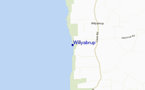 carte de localisation de Willyabrup