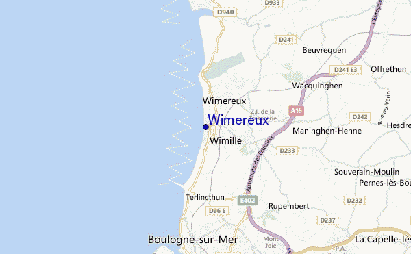 carte de localisation de Wimereux