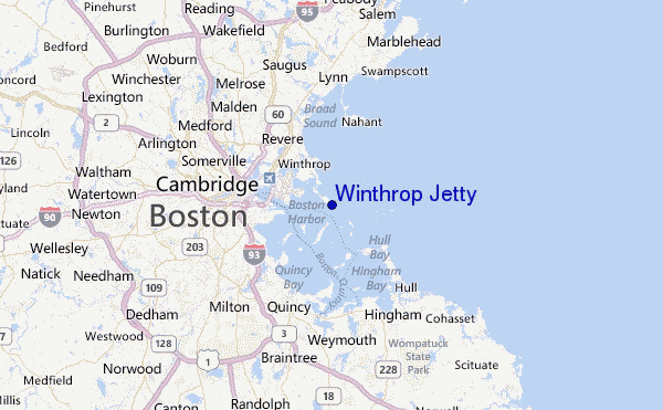 Winthrop Jetty Location Map