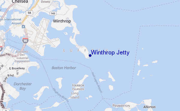 carte de localisation de Winthrop Jetty