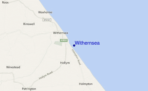 carte de localisation de Withernsea