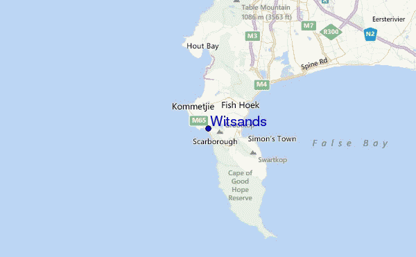 Witsands Location Map