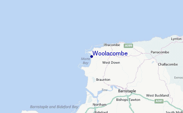 Woolacombe Location Map