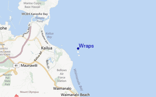 carte de localisation de Wraps