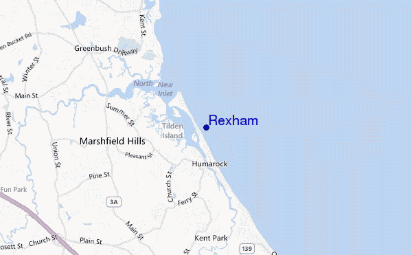 carte de localisation de Rexham