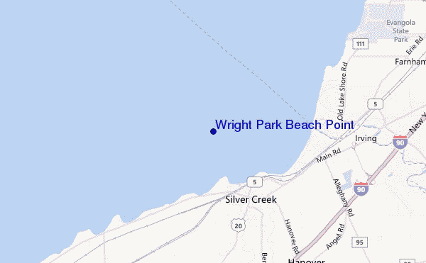 carte de localisation de Wright Park Beach Point