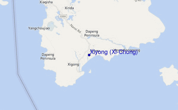 carte de localisation de Xiyong (Xi-Chong)