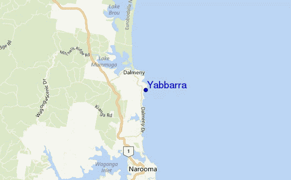 carte de localisation de Yabbarra