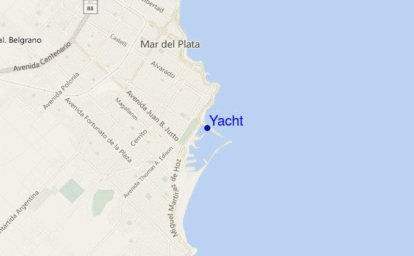carte de localisation de Yacht