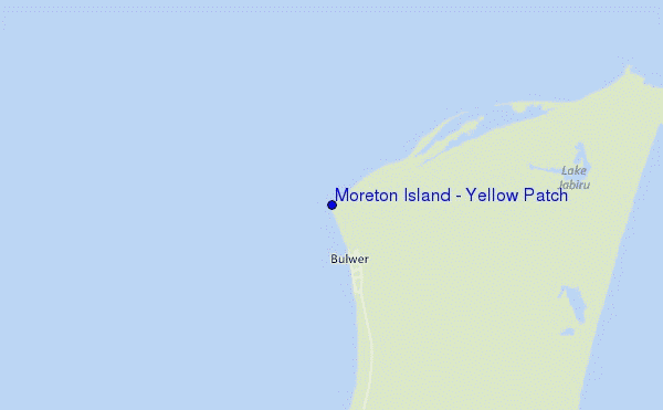 carte de localisation de Moreton Island - Yellow Patch