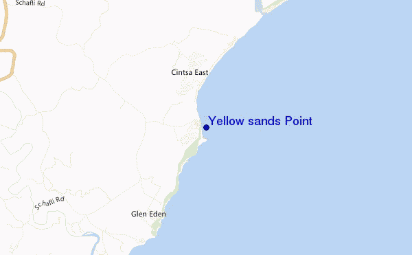 carte de localisation de Yellow sands Point