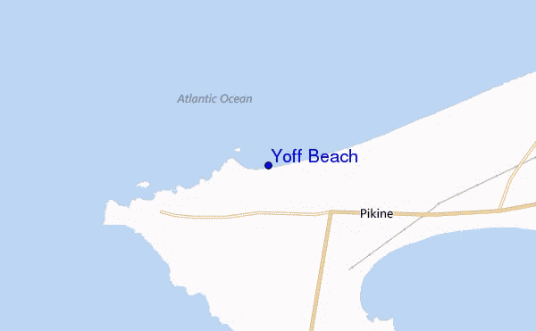 carte de localisation de Yoff Beach