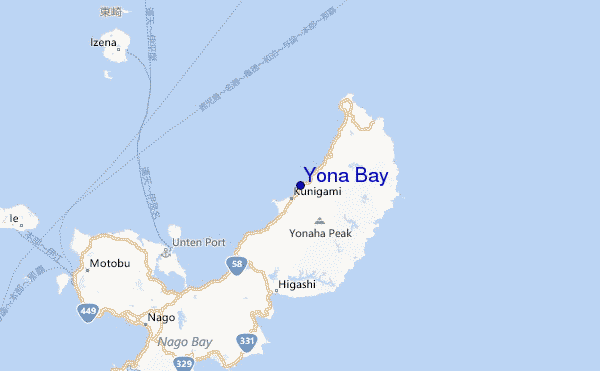 Yona Bay Location Map