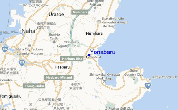carte de localisation de Yonabaru