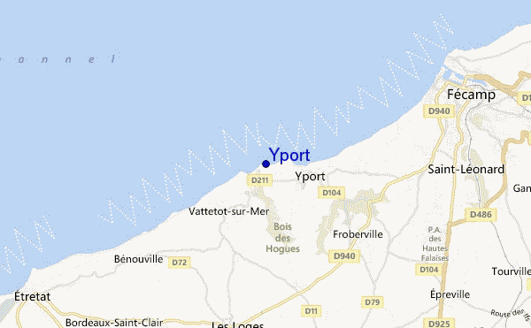 carte de localisation de Yport