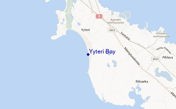 carte de localisation de Yyteri Bay