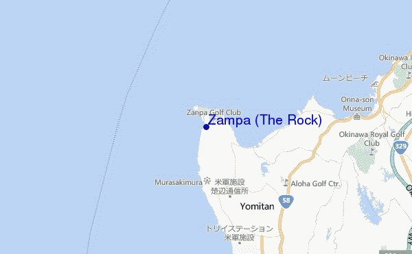 carte de localisation de Zampa (The Rock)
