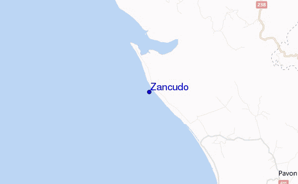 carte de localisation de Zancudo