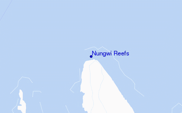 carte de localisation de Nungwi Reefs