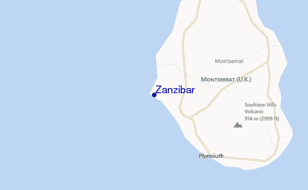 carte de localisation de Zanzibar
