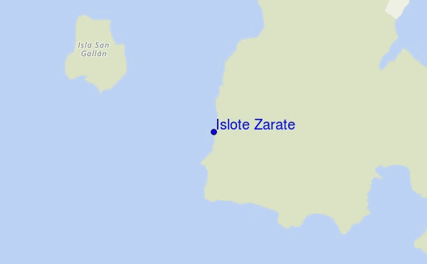 carte de localisation de Islote Zarate