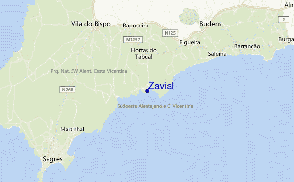 carte de localisation de Zavial