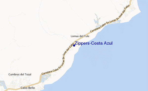 carte de localisation de Zippers-Costa Azul