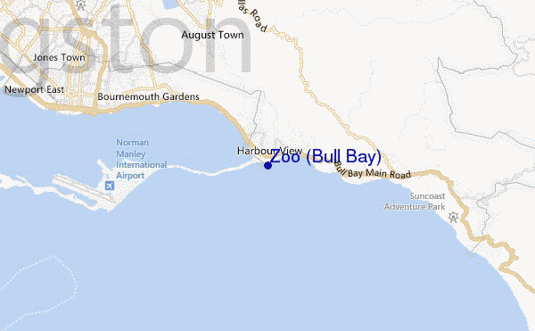 carte de localisation de Zoo (Bull Bay)