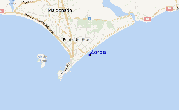 carte de localisation de Zorba