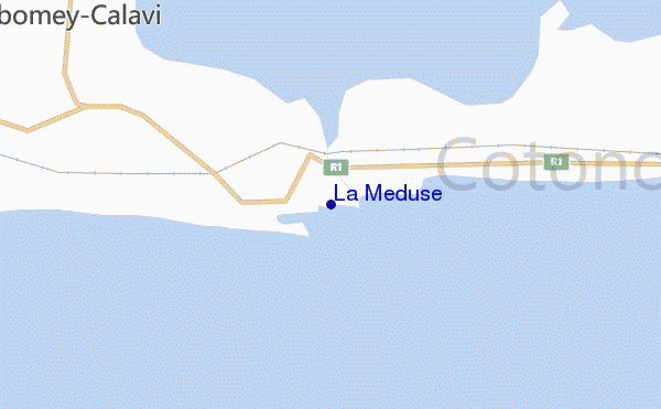 carte de localisation de La Meduse
