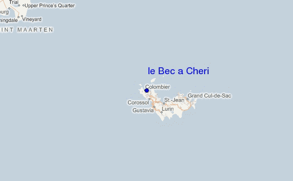 carte de localisation de le Bec a Cheri