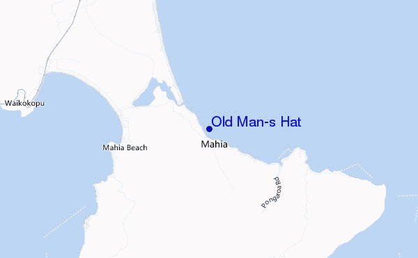 carte de localisation de Old Man's Hat