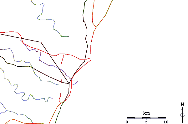 Routes et rivières à proximité Addington (South Beach)