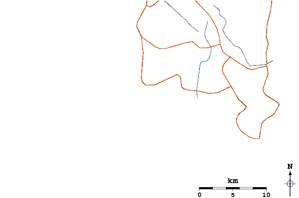 Routes et rivières à proximité Agamemnon Island