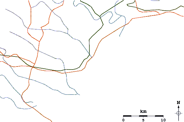 Routes et rivières à proximité Albatross