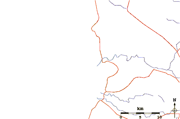 Routes et rivières à proximité Algarrobo