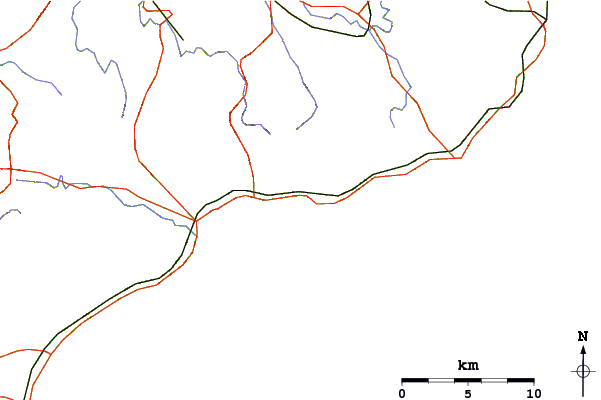 Routes et rivières à proximité Amatu
