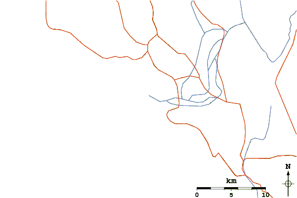 Routes et rivières à proximité Amoudia Left