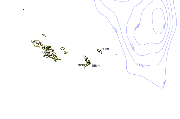 Littoral autour Anse Banane