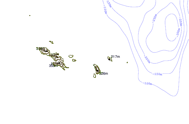 Littoral autour Anse Patates