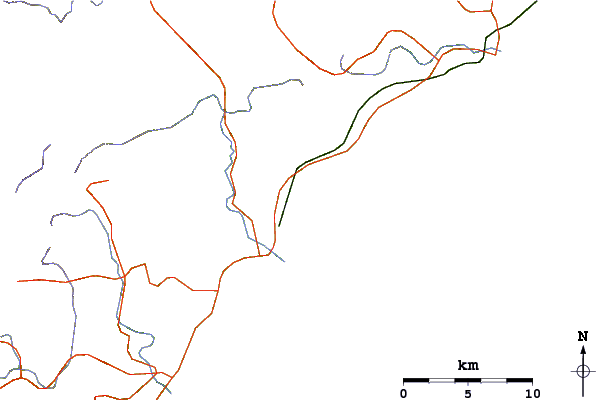 Routes et rivières à proximité Asakawa